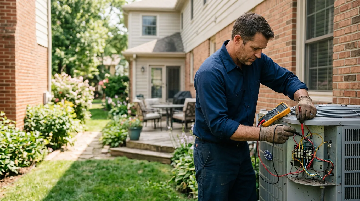 HVAC technician working near Fort Gibson, OK
